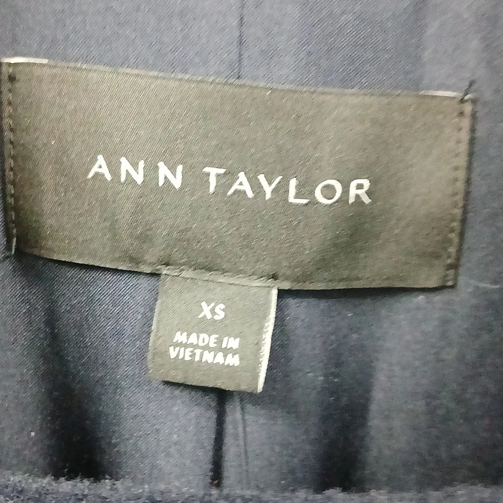 NWT Ann Taylor Elegant Blue Double-Breasted Women's Pea Coat XS - Picture 2 of 8